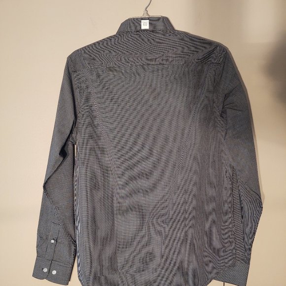 TAHARI SLIM FIT STRETCH NON-IRON MEN LONG SLEEVE DRESS SHIRT - 14-14.5 (32/33) - Picture 6 of 8